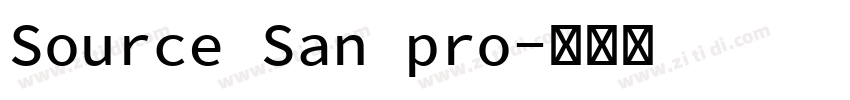 Source San pro字体转换 Source San pro字体转换